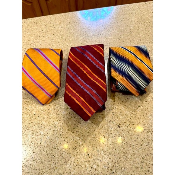 ROBERT TALBOTS BEST OF CLASS FOR NORDSTROMS MENS TIES /STRIPES/SET OF 3 TIES - Picture 1 of 4